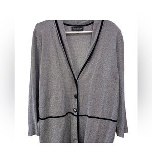 Jones New York women’s collection size 1X cardigan soft grey blazer